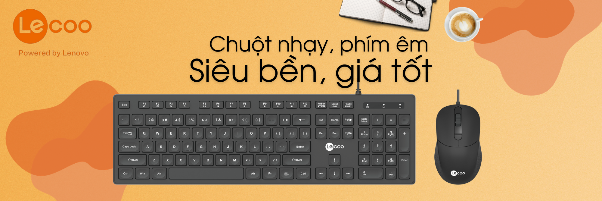 Quảng cáo chính 2 bàn phím chuột 